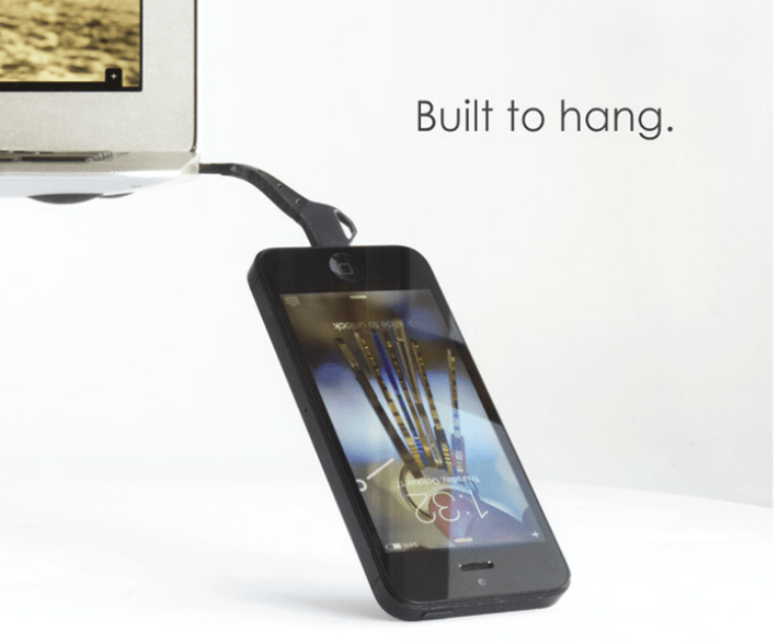 Properly place your phone in a plane surface and try to avoid charging in a hanging mode